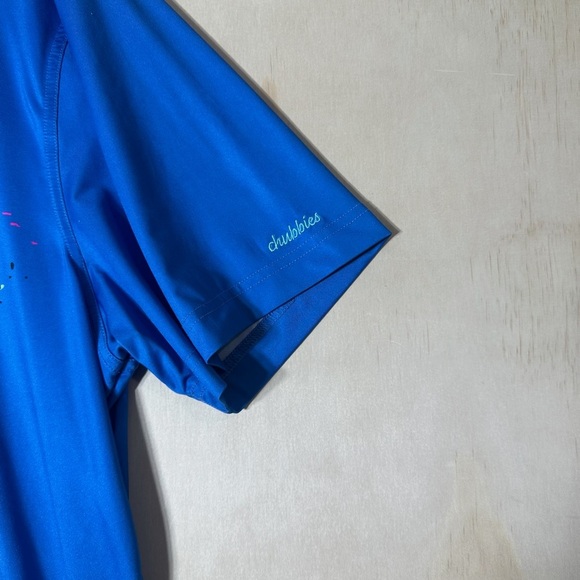 Chubbies The Weekend Has Arrived Golf Polo Shirt Mens XL Blue Short Sleeve - Picture 3 of 9